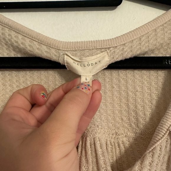 Waffle tunic top - Picture 2 of 3